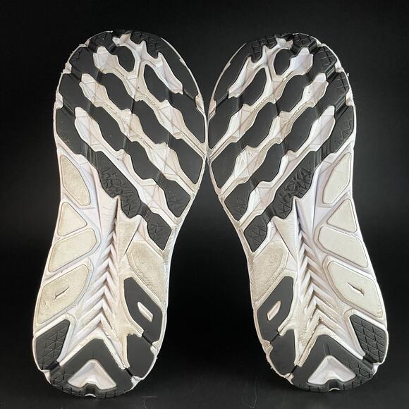 Hoka One One Clifton 8 Womens Size 9 B Black White Athletic Shoe Running Sneaker - Picture 4 of 9